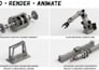 create 3d cad models, renderings and mechanical animations in autodesk inventor